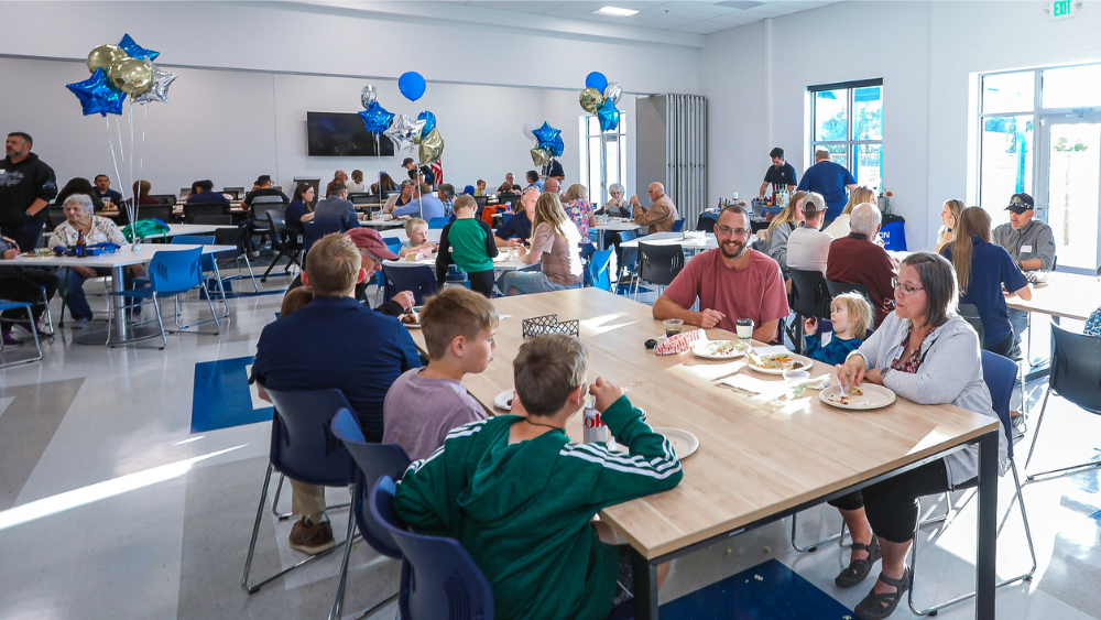 Employees' family and friends attend open house event