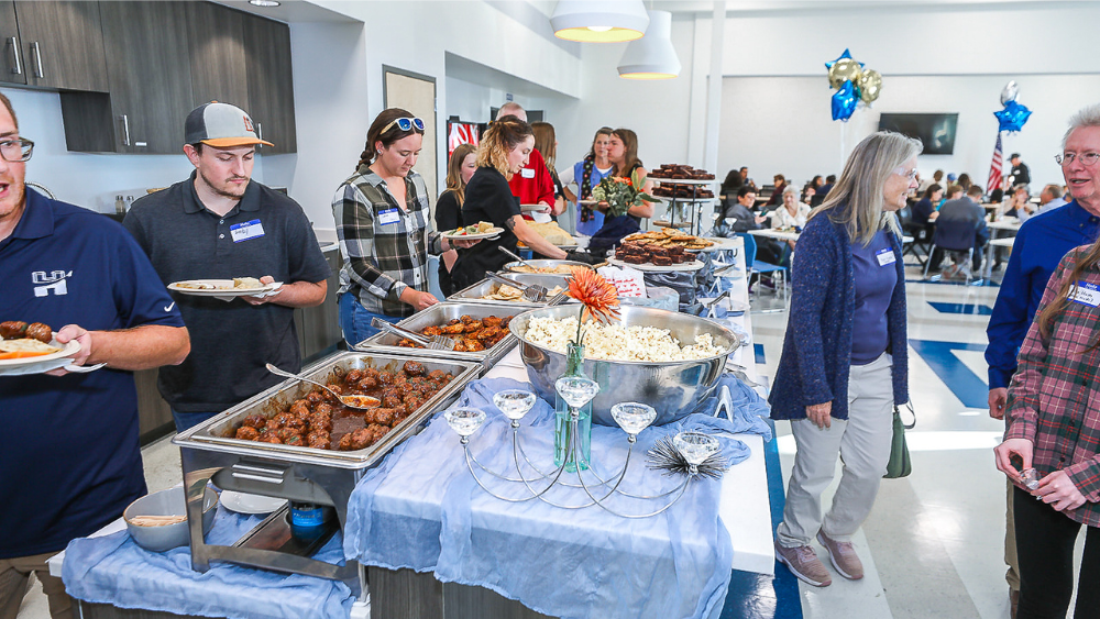 Hirsh employees show their friends and family their new headquarters