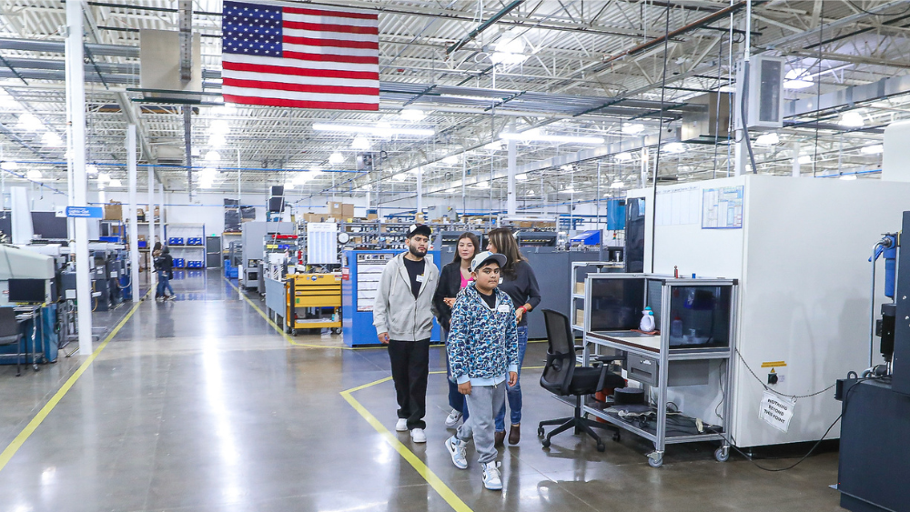 Hirsh employees show their friends and family their new headquarters